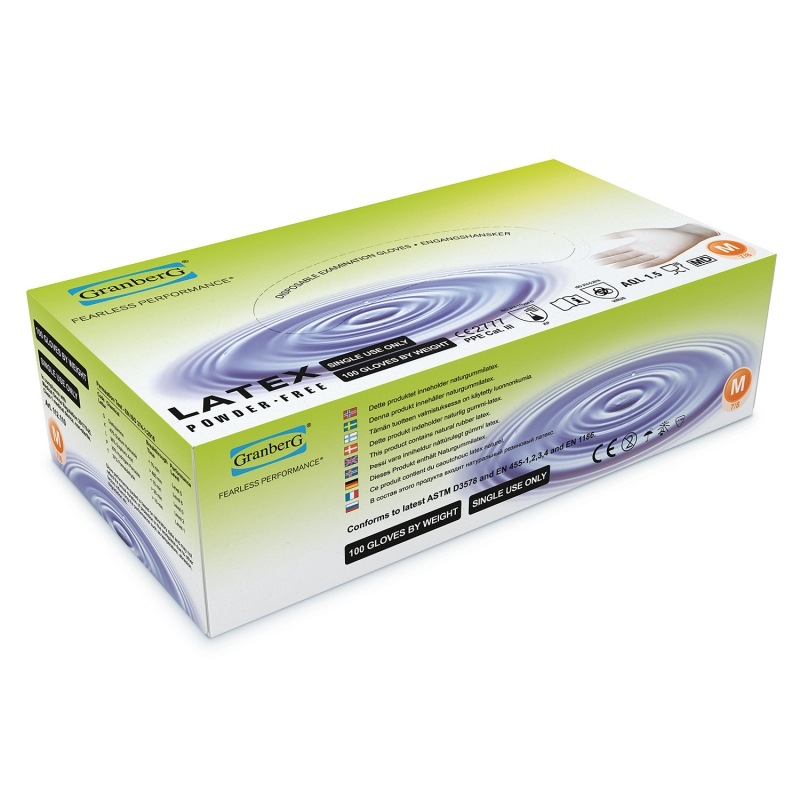 Guante de látex Granberg 112.110 caja dispensadora