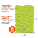 Banda de cuello / braga evaporativa refrescante Ergodyne 6487, protección solar UPF 50+