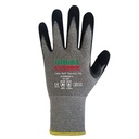 ​​​​Guante anticorte nivel C Kyorene 5, fibra de grafeno antibacteriana y espuma de nitrilo, refuerzo pulgar/índice