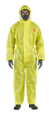 Buzo desechable Alphatec 3000 multicapa, prot. química tipo 3B,4B,5B, antiestático, color amarillo