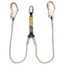 Absorbidor d'energia Irudek 363 amb corda bifurcada i ganxos de 50mm d'acer Irudek SEK 363