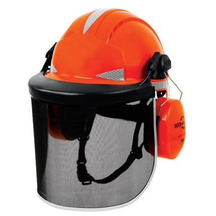[AJA242-X60-800] Kit forestal JSP Deluxe, casco Evolite, orejeras Sonis Compact, pantalla rejilla